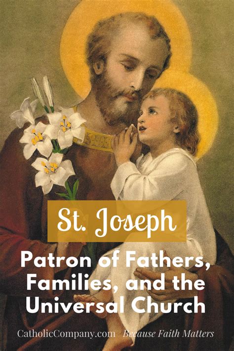 St. Joseph: Patron of Fathers, Families, and the Universal Church | The Catholic Company ...