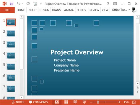 Free Project Plan PowerPoint Template