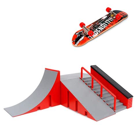 Buy KETIEE Finger Skate Park Ramps Set, Finger Skateboards Ramp with Stair Rail, Fingerboards ...