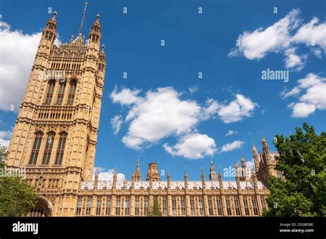 British Parliament Building Westminster in London UK on a brilliant ...