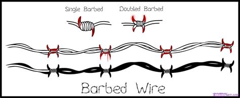 Barb Wire Drawing Easy Barbed wire stock illustrationsby bigredlynx11 464