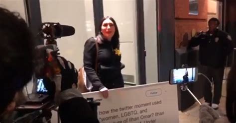 ‘Balls’! Laura Loomer handcuffs herself to Twitter HQ to protest ban ...