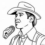 Famous Singer Coloring Page 2951 2356 sketch template
