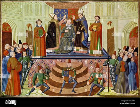 The Coronation of Henry IV, 13 October 1399 at Westminster Abbey Stock ...