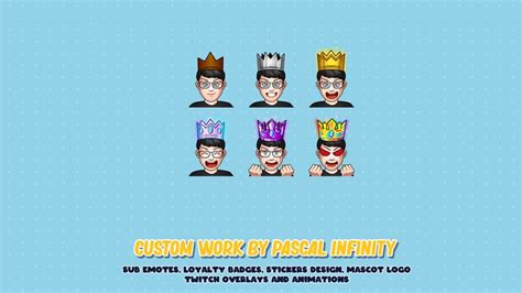 some cartoon characters with crowns on their heads and the words custom work by baseball infinity