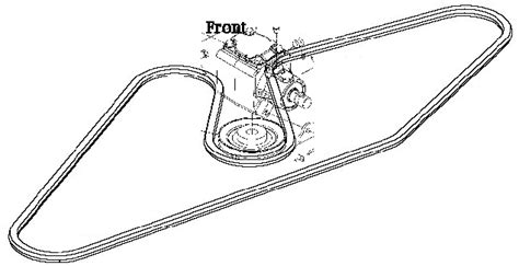 Diagram to install belt on john deere 54" deck mower