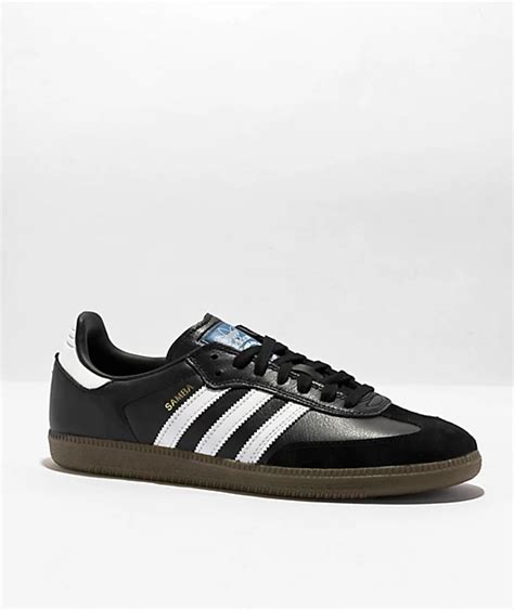 adidas Samba ADV Black, White & Gum Skate Shoes