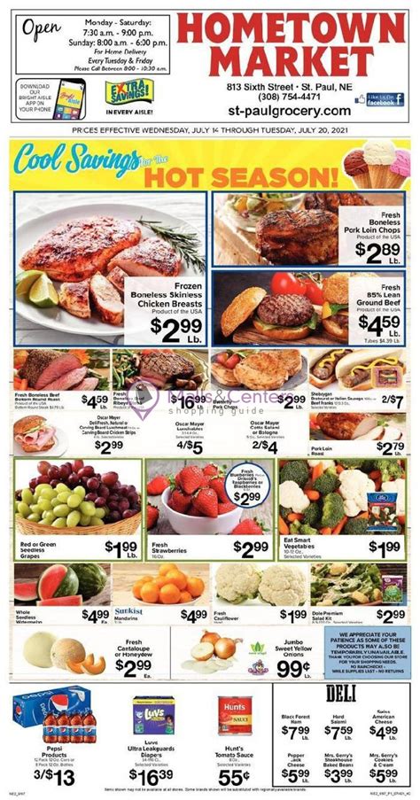 Hometown Market Weekly ad valid from 07/14/2021 to 07/20/2021 - MallsCenters