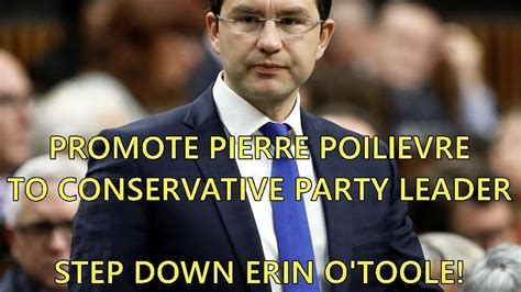 Petition · Make Pierre Poilievre Conservative Party leader - Step down Erin O'Toole. - Canada ...