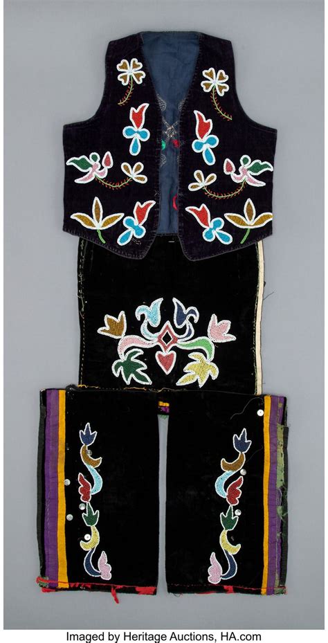 An Otoe Child's Beaded Cloth Ensemble... American Indian Art | Lot ...