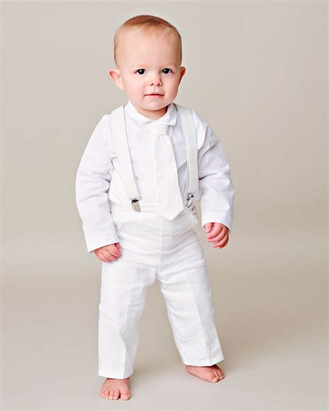 Boys baptism outfit | Landen Suspender Outfit | Katy Lane Collection Christening Gowns For Boys ...