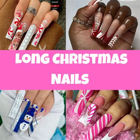 25 Long Christmas Nails for a Festive Season! - Very Easy Makeup