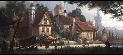 Medieval village 1920 × 869 : r/wallpapers