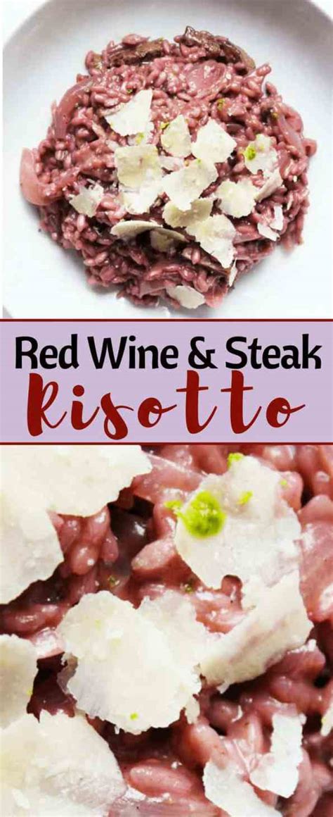 Red Wine Risotto with Steak - Slow The Cook Down