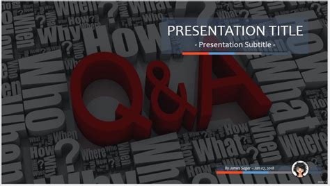 Free Q&A PPT #72942 | SageFox PowerPoint Templates.