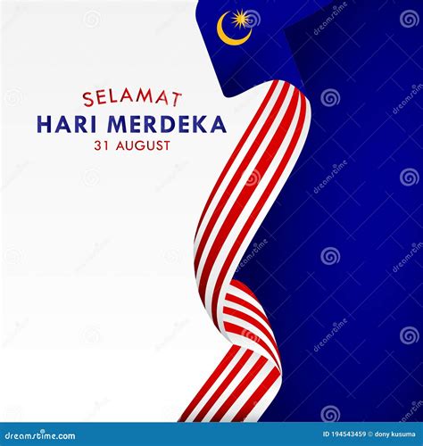 Selamat Hari Merdeka Malaysia Vector Design for Banner Print and ...