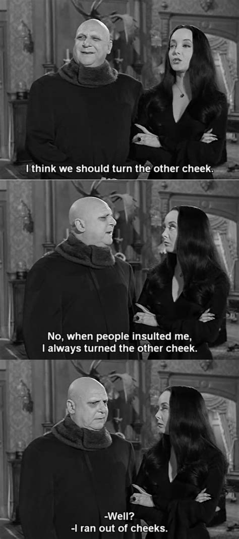 Uncle Fester runs out of cheeks. | Addams family values, The addams family 1964, Addams family