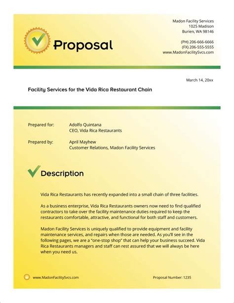 Post Construction Cleaning Proposal Template | Proposal templates, Proposal, Proposal writing