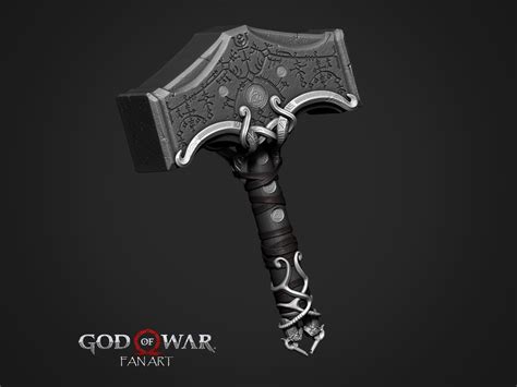 ArtStation - THOR Hammer fan art GOW