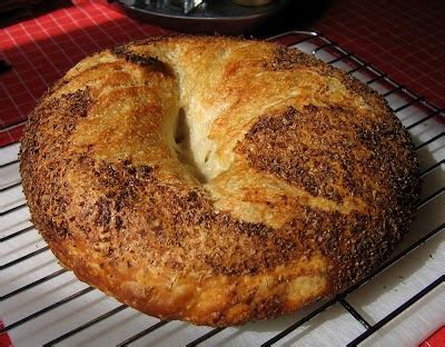 Fanatic Cook: New York Times No-Knead Bread Bagel