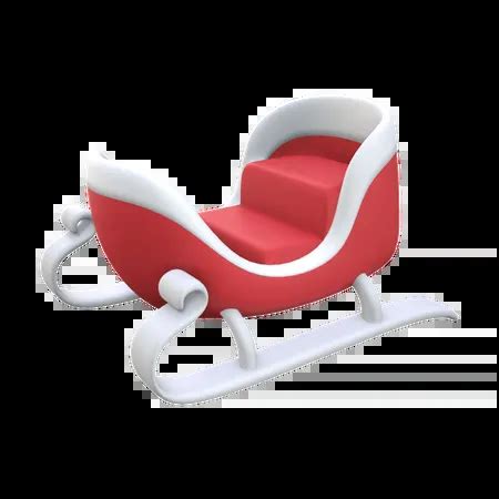 Santa Sleigh 3D Illustration download in PNG, OBJ or Blend format