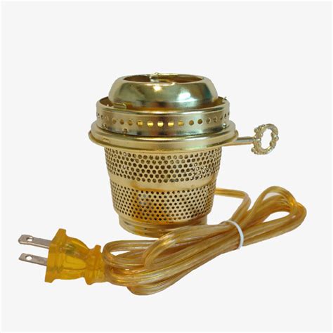 Brass Electric Convertor Burner for use with most Aladdin Lamps ...