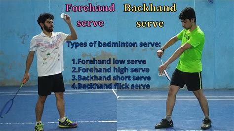 Badminton Serve Techniques | Badminton Forehand & Backhand Grip - YouTube