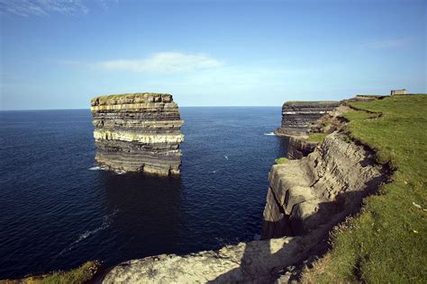 Dun Briste 350 million year old sea stack in Mayo County Ireland ...