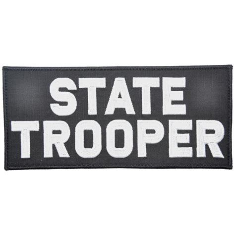 State Trooper - 4x9 Patch | Tactical Gear Junkie