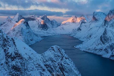 Reinebringen Winter View | Friday Photo #211 | Lofoten Islands Norway ...