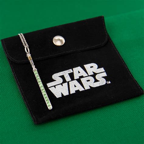 Star Wars X RockLove Luke Skywalker Crystal Lightsaber Necklace ...