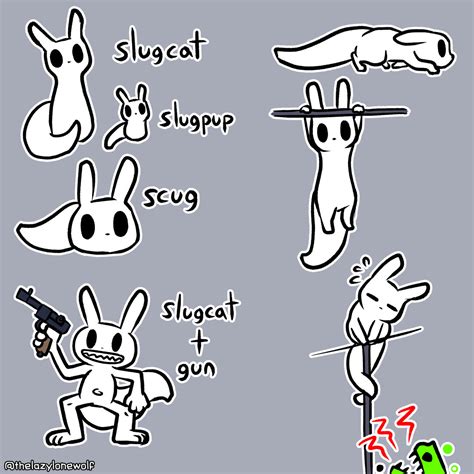 Slugcat (Rain World) by thelazylonewolf on DeviantArt