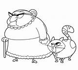 Mrs Wicket And Scrapper Coloring Page  Free Printable Pages sketch template