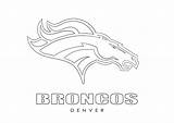 Denver Broncos Logo Coloring Page Free Printable sketch template