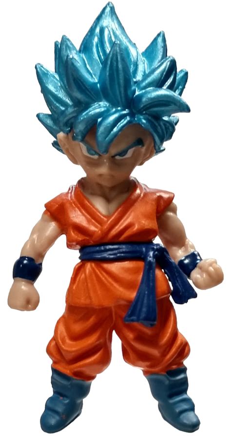 Dragon Ball Super SSGSS Goku Mini Figure [No Packaging] - Walmart.com - Walmart.com