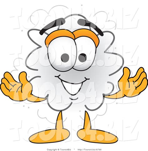 Vector Illustration of a Cartoon Dust Cloud Mascot by Toons4Biz - #6799