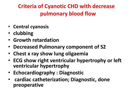 PPT - Congenital cyanotic heart disease PowerPoint Presentation, free download - ID:6347228