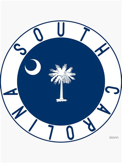 "South Carolina Flag Decal" Sticker by zsonn | Redbubble