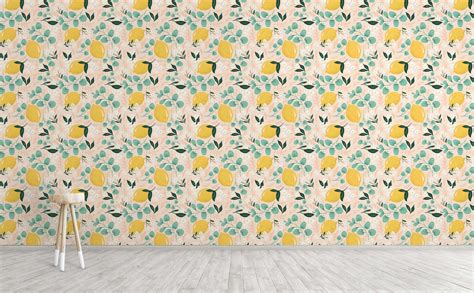 Download Lemon Watercolor Floral Patterns Wallpaper | Wallpapers.com