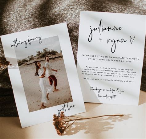 The 22 Best Elopement Announcements of 2022