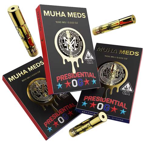 Muha Meds 1000mg Vape Cartridge - Presidential OG – The Balloon Room