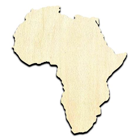 Africa - Laser Cut Out Unfinished Wood Shape Craft Supply • Cosmic ...