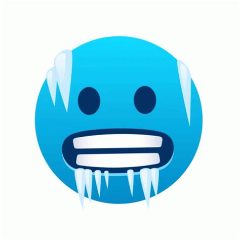 Cold Face Joypixels Sticker - Cold Face Joypixels So Cold - Discover & Share GIFs