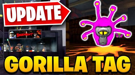 Gorilla Tag's BASEMENT UPDATE is HERE! (NEW MAP Update, ITEMS, GHOST) - YouTube