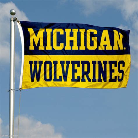 University of Michigan Split Color Flag - State Street Products