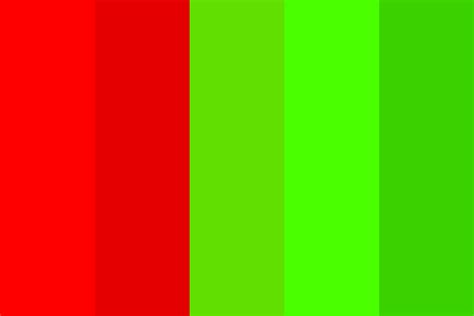 red and green colors Color Palette