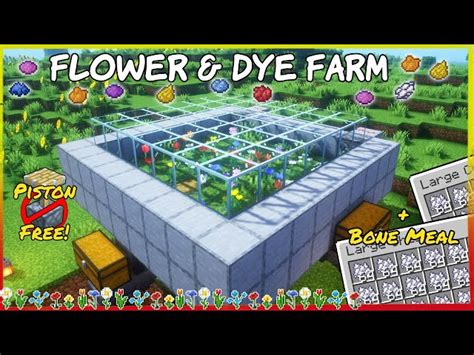 Simple and easy Flower Farm Minecraft Map