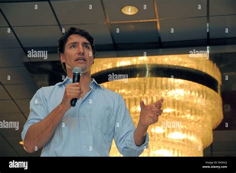 Justin Trudeau giving a speech Stock Photo - Alamy