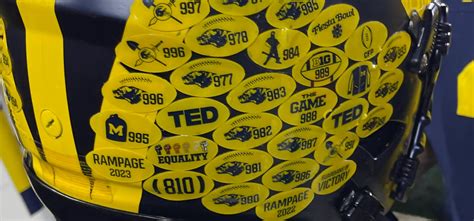 Michigan Football Helmet Stickers [2021-2023] — MVictors.com - Michigan ...