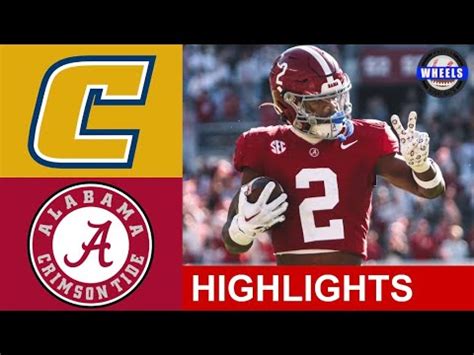 #8 Alabama vs Chattanooga Highlights | College Football Week 12 | 2023 ...